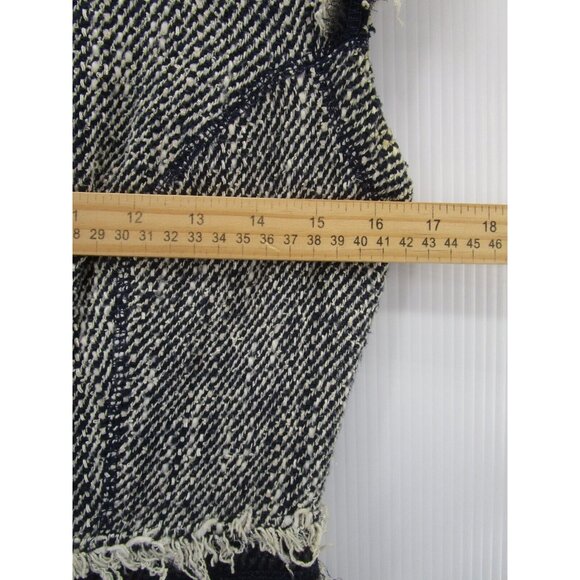 Rebecca Taylor Dress 6 Linen Blend Shift Cocktails Career Raw Hem - Picture 4 of 9